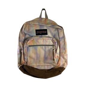 Jansport originals suede bottom zippers tie dye discoloration 16"x20"